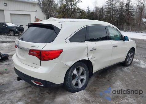2014 Acura Mdx from USA, damaged, VIN 5FRYD4H2XEB014418